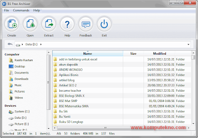 Tampilan B1 Free Archiver Tampilan B1 Free Archiver