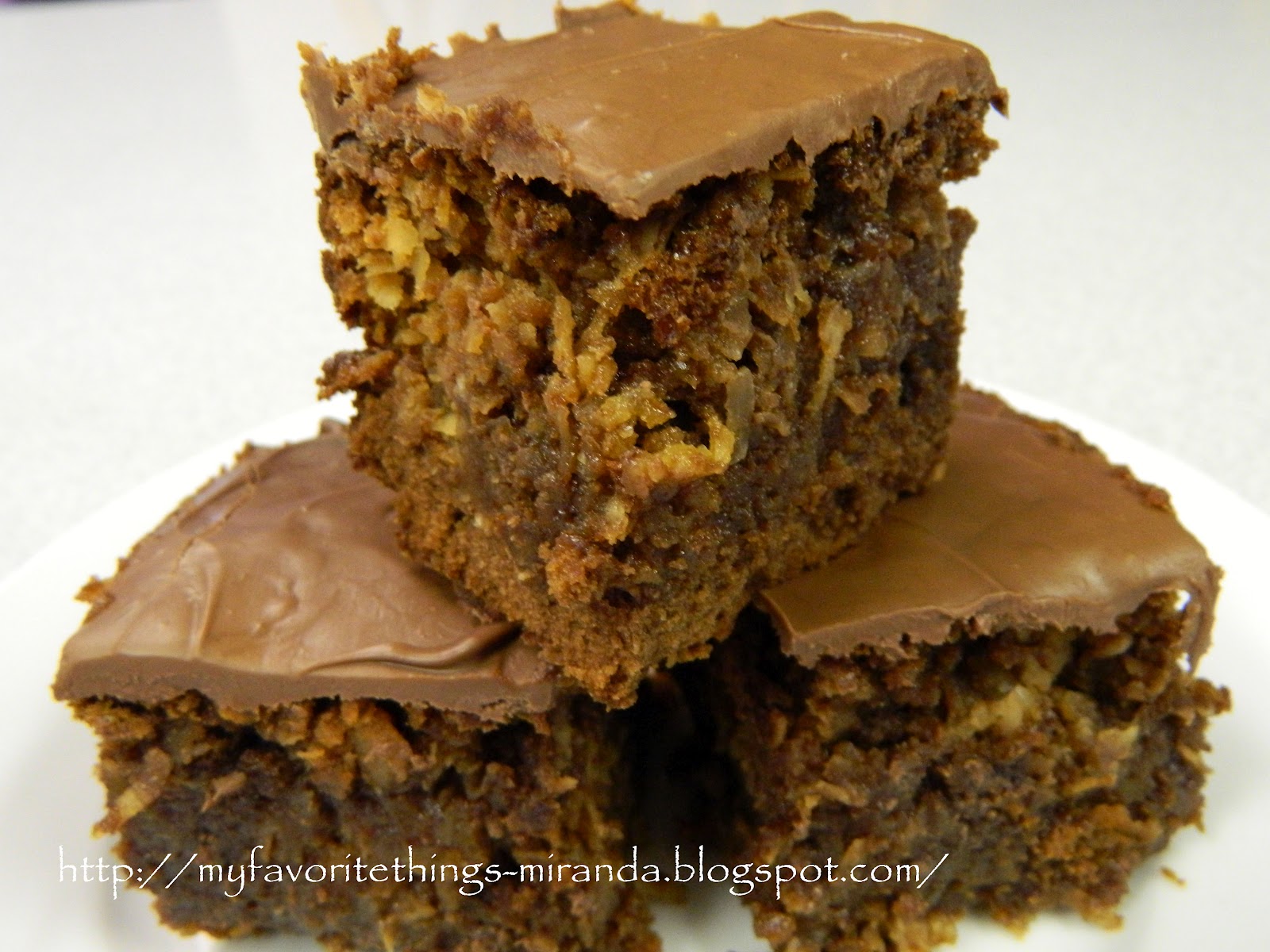 My Favorite Things Gooey Almond Joy Coconut Brownies