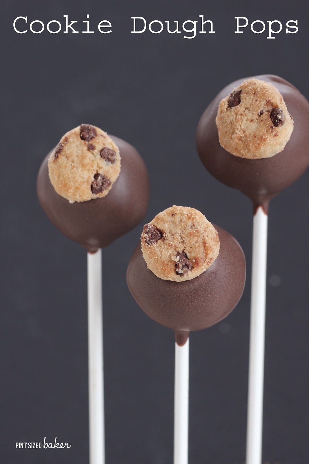 Everyone loves to eat raw cookie dough, now you can enjoy your Edible Cookie Dough Pops dipped in chocolate and topped with a mini chocolate chip cookie.