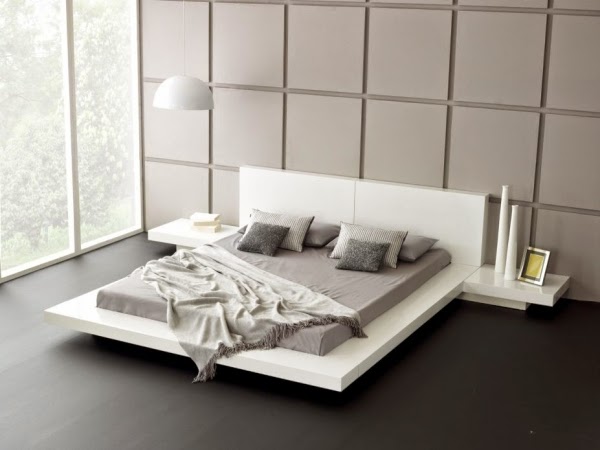 minimalist bedroom designs with square pattern