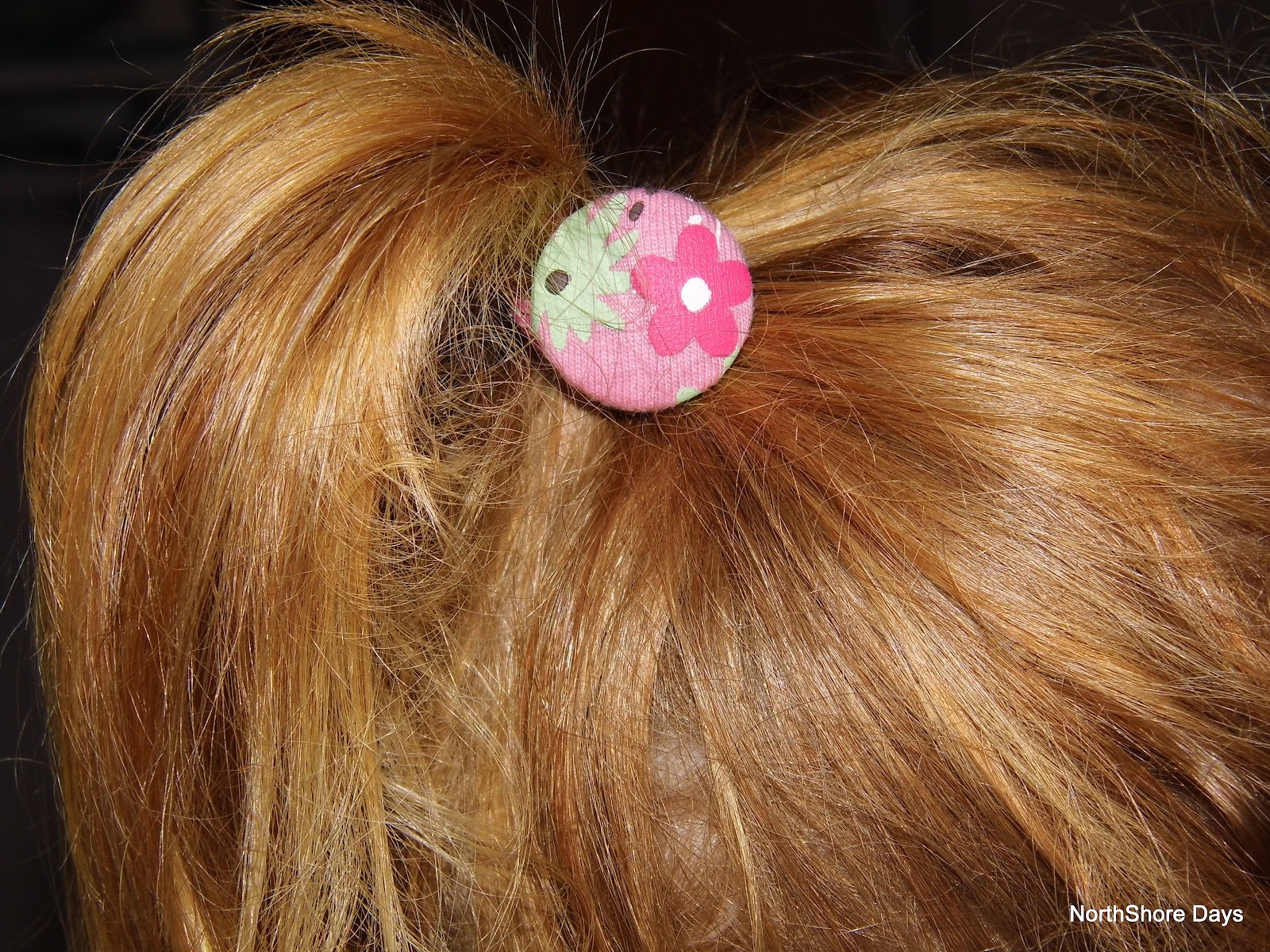 NorthShore Days..... Button Hair Ties