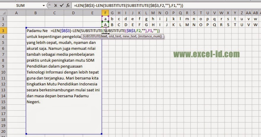 300 Rumus Excel | 300 rumus excel rumus excel menghitung jumlah huruf pada 300 Rumus Excel | 300 rumus excel rumus excel menghitung jumlah huruf pada