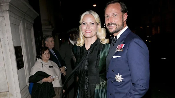 Crown Prince Haakon and Crown Princess Mette-Marit of Norway attended the gala dinner of the Norwegian-American Chamber of Commerce (NACC) at Metropolitan Club 