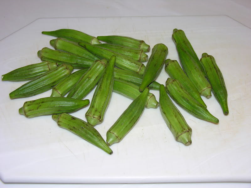 ShaRach cooking Okra stir Fry