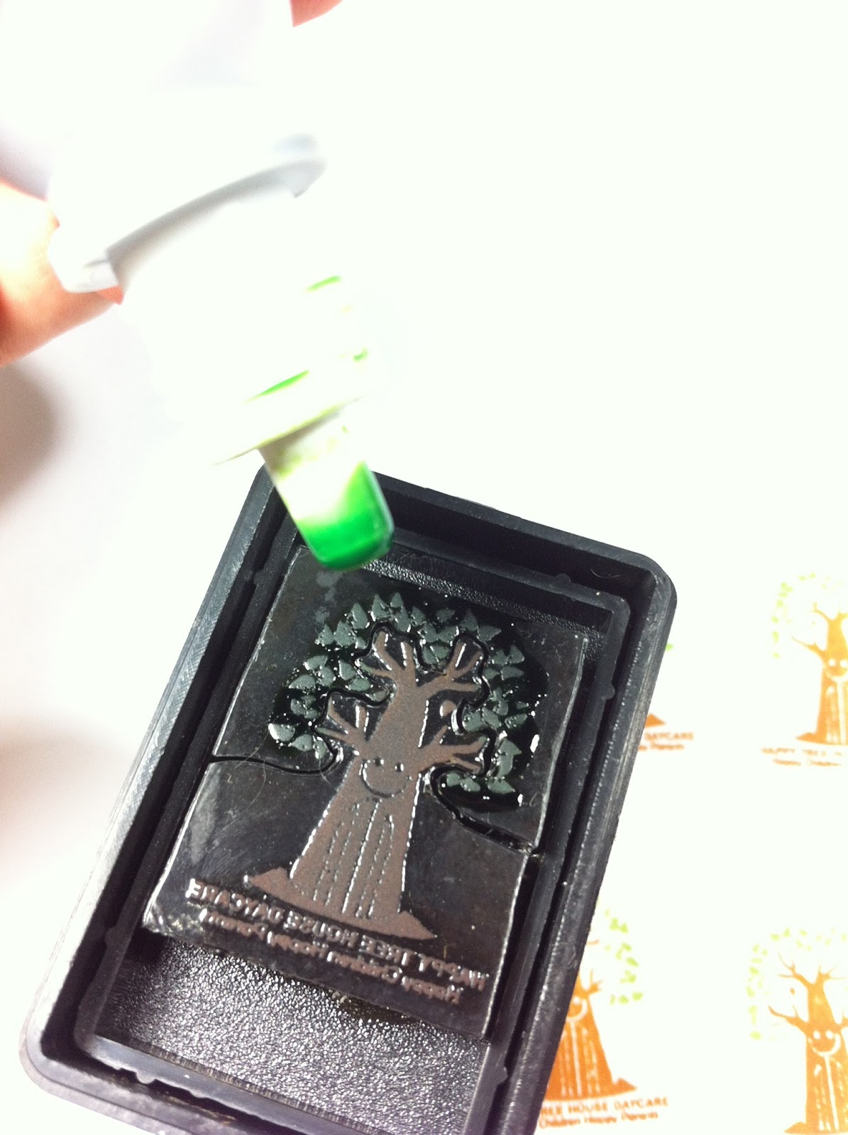 tjap djempol tips mengisi tinta stempel otomatis atau