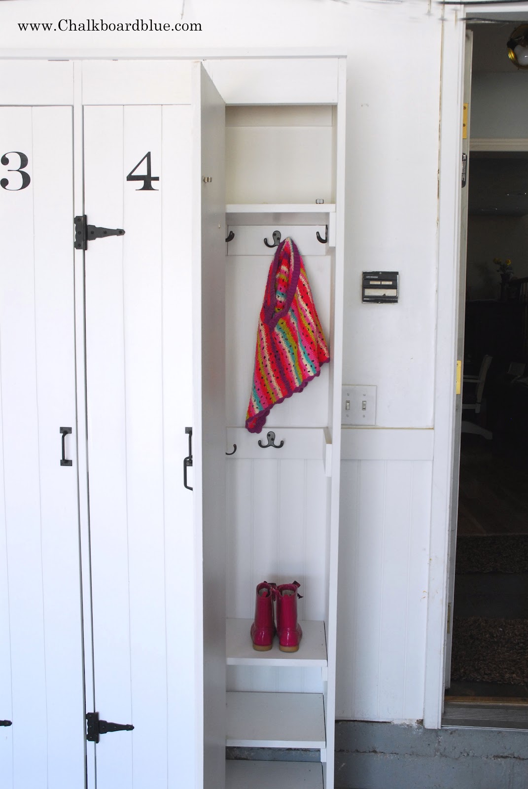 Chalkboard Blue Vintage Pottery Barn Lockers