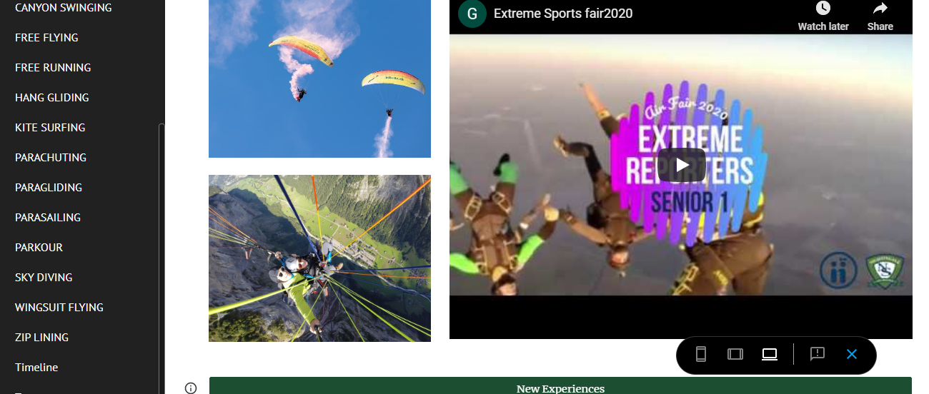 Senior 1 - Extreme Sports - WEB