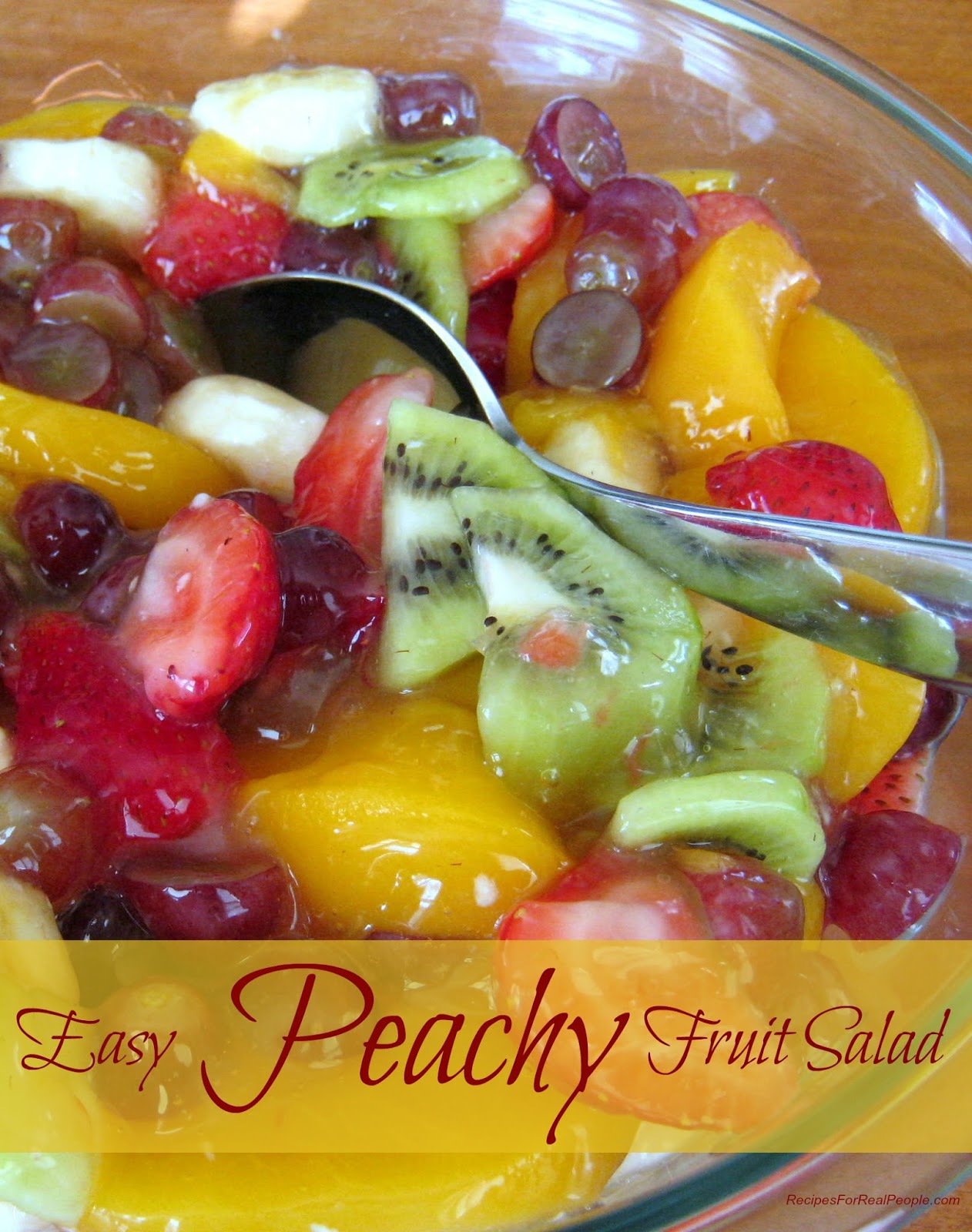 fruit salad using peach pie filling