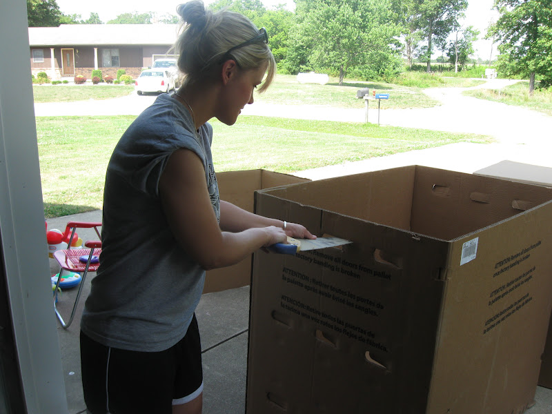 We Will Walk Forever Holding Hands Cardboard Barn Playhouse For