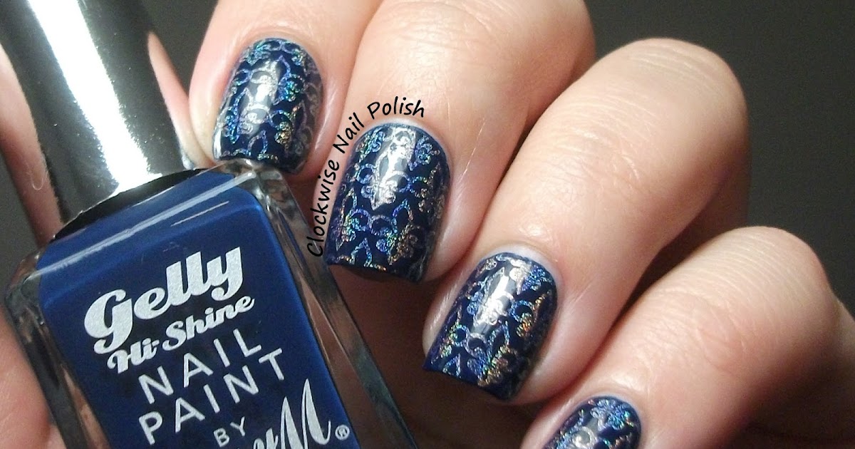 The Clockwise Nail Polish Barry M Gelly Blackberry