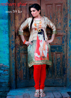 Women's Digital Kurties Collection 2013 By Resham Ghar