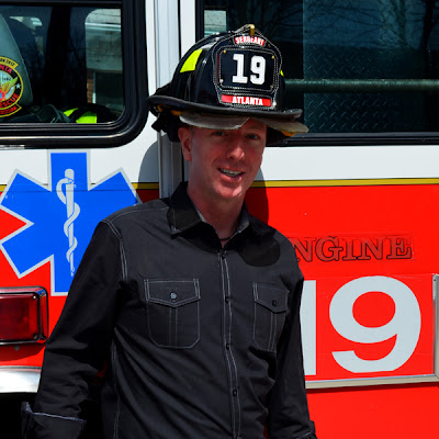Travis at Fire Station No. 19, Atlanta Fire Department