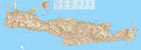 Μεγάλος Χάρτης Κρήτης Crete big map