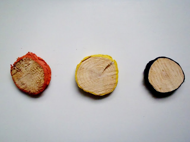 hand painted tree rings diy