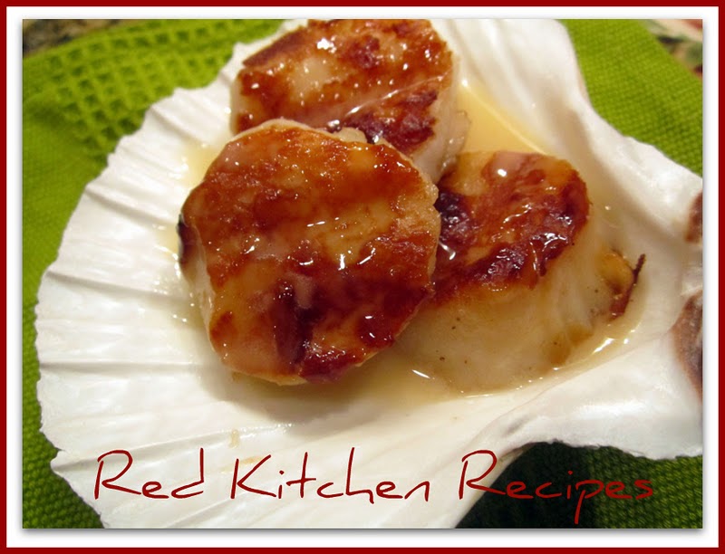 Red Kitchen Recipes Caramelized Scallops Beurre Blanc