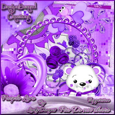 Purple Love - A Scrap Kit made by Trish Schaffer aka Lady Dragus