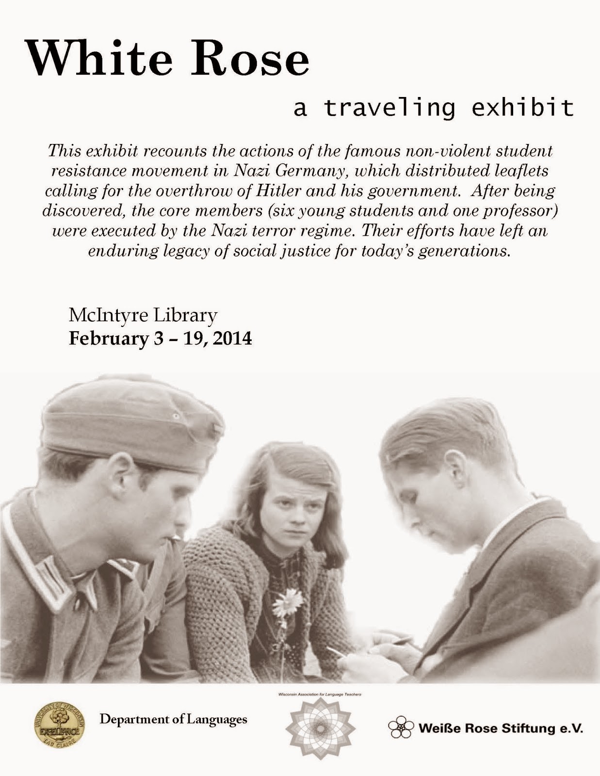 McIntyre Library News Exhibit on Nazi Resistance Movement in McIntyre