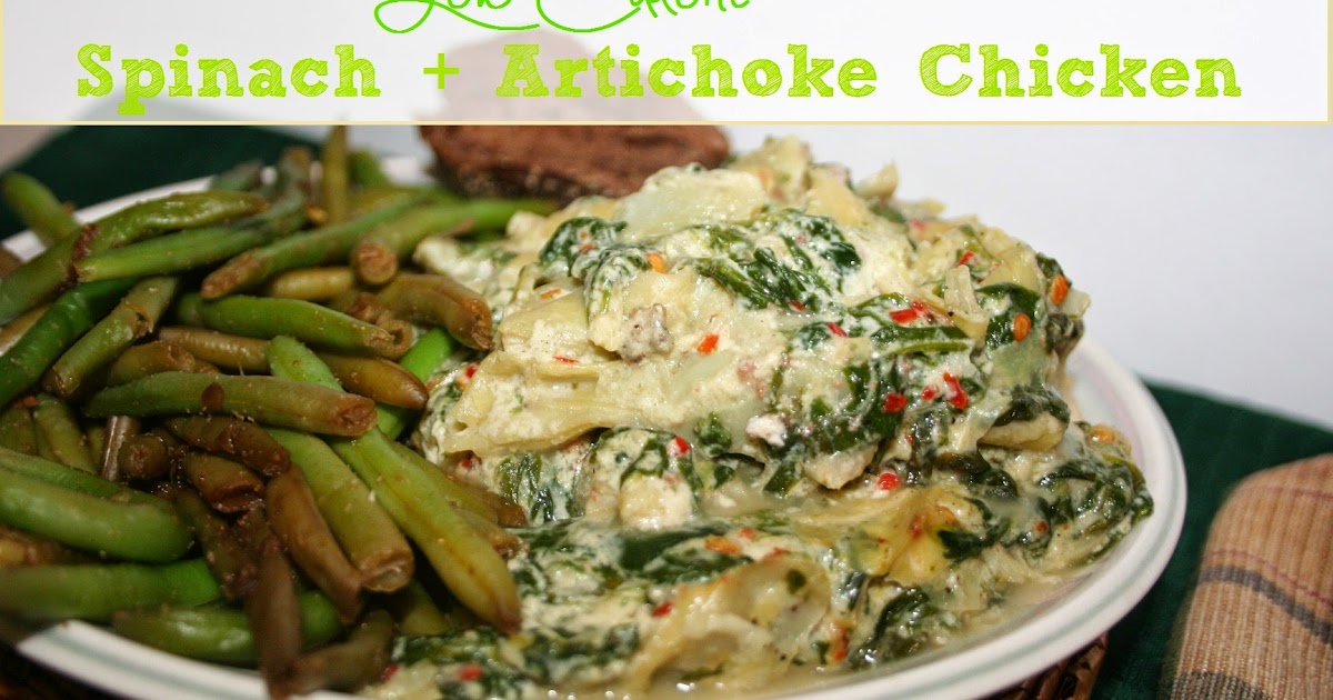 unapologetic fitness, foodie Low Calorie Spinach + Artichoke Chicken