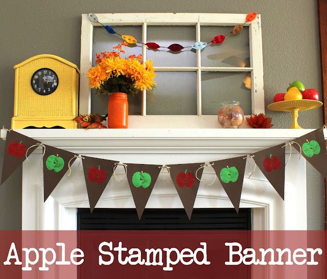 Apple+Stamped+Fall+Banner Give Thanks Burlap Banner 3 burlap banner