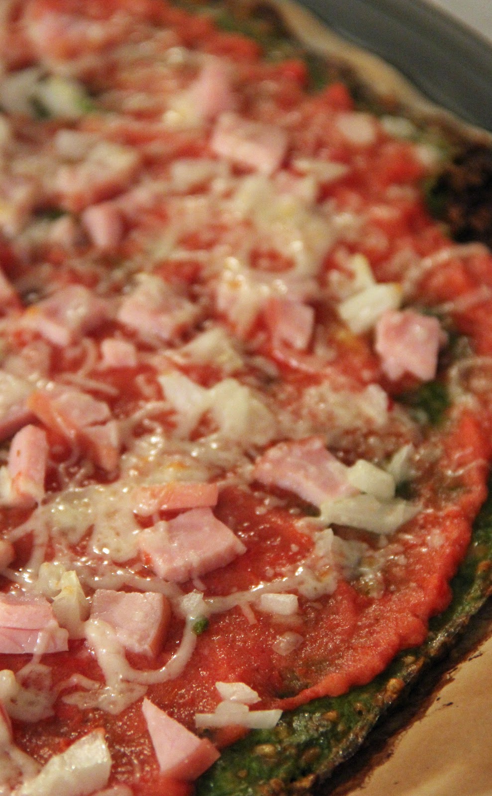 Jo and Sue Spinach Crust Pizza