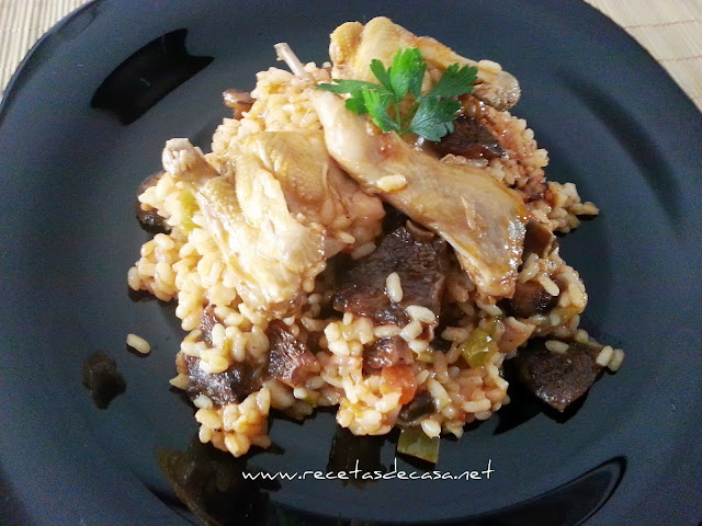 Arroz Con Codornices Y Setas
