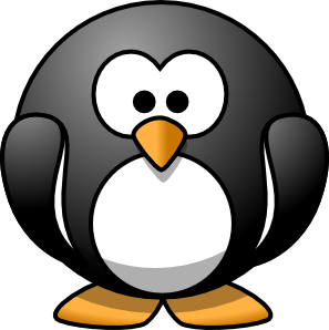Cartoon penguin svg