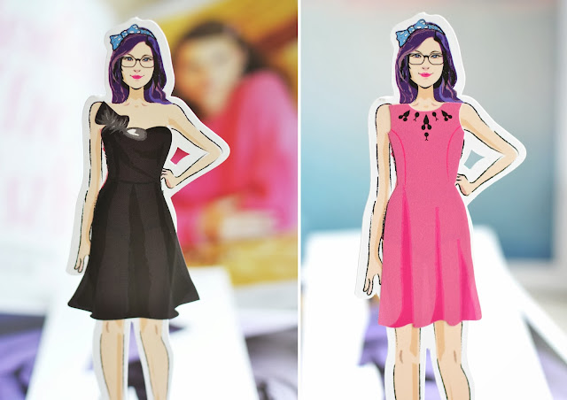 f&f paper doll party social media project, social media collaboration with bloggers, fashion blogger uk