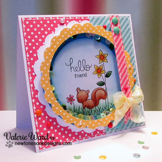 Sweet Shaker Card by Valerie Ward using stamps by Newton's Nook Designs