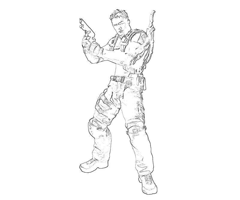 Printable Resident Evil Chris Redfield Profil Coloring Pages printable-resident-evil-chris-redfield-profil-coloring-pages