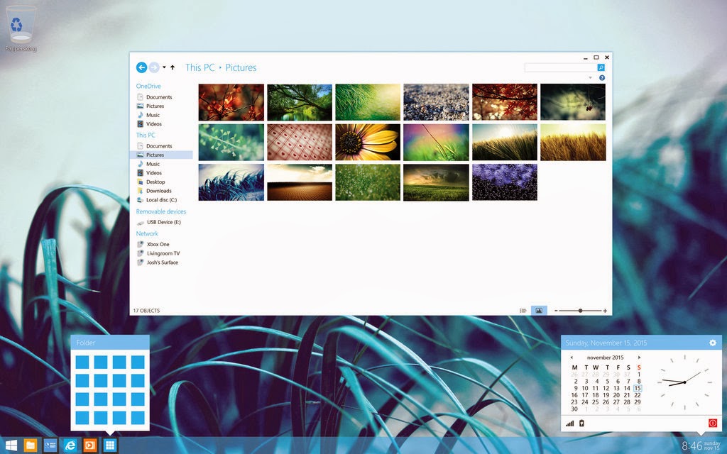 Windows 9 Concept revamps Desktop, Menambahkan Stylish