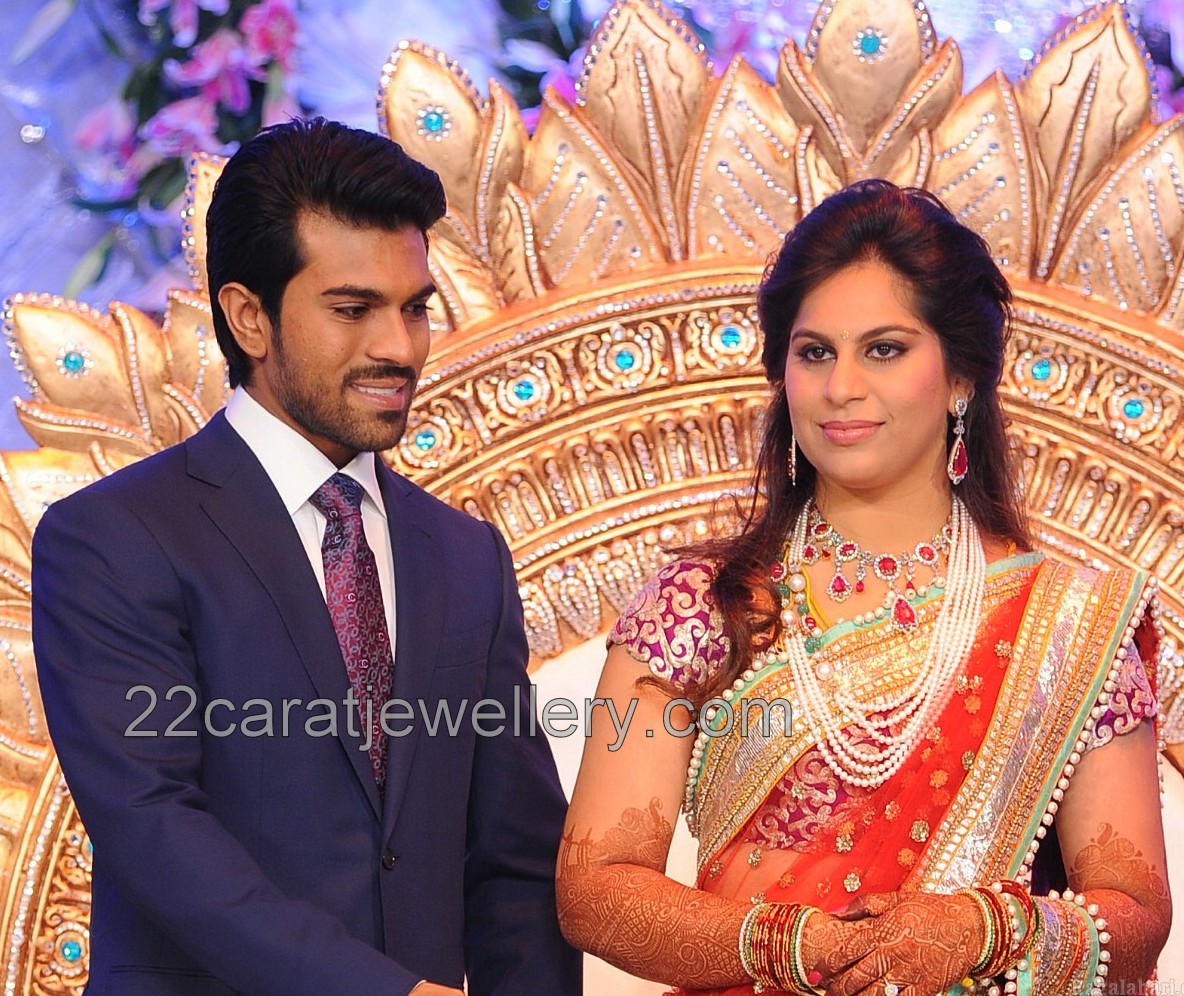 Upasana Kamineni Wedding Reception Jewellery Jewellery Designs