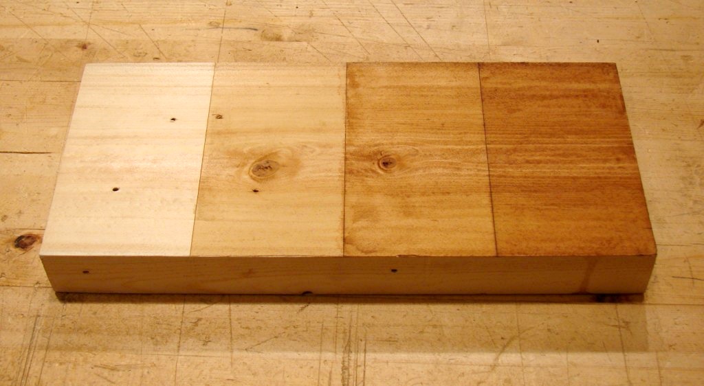 Dan's Shop Staining with Tea