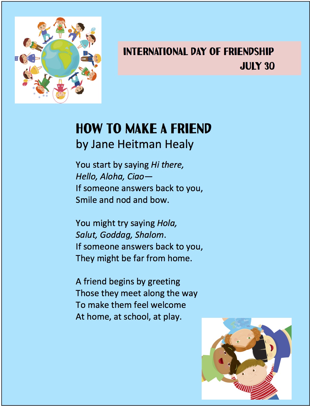 Poem Books About Friendship