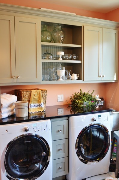 The Granite Gurus: FAQ Friday: Granite Countertop Over a Washer & Dryer