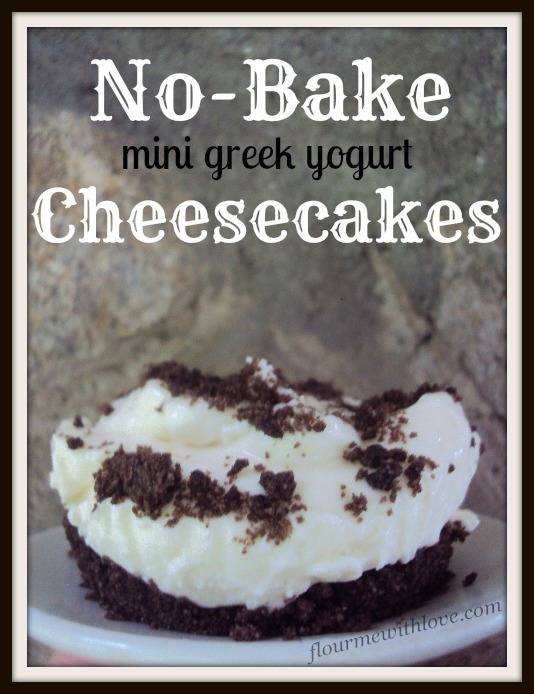 NoBake Mini Greek Yogurt Cheesecakes Flour Me With Love