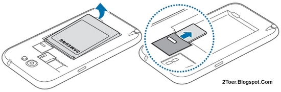 Remove Battery, Remove SIM Card on Samsung Galaxy Note II GT-N7100