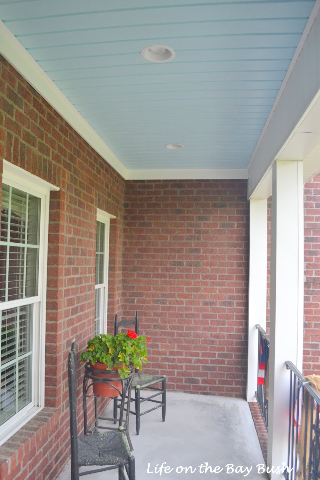 Painted Porch Ceiling Life On The Bay Bush