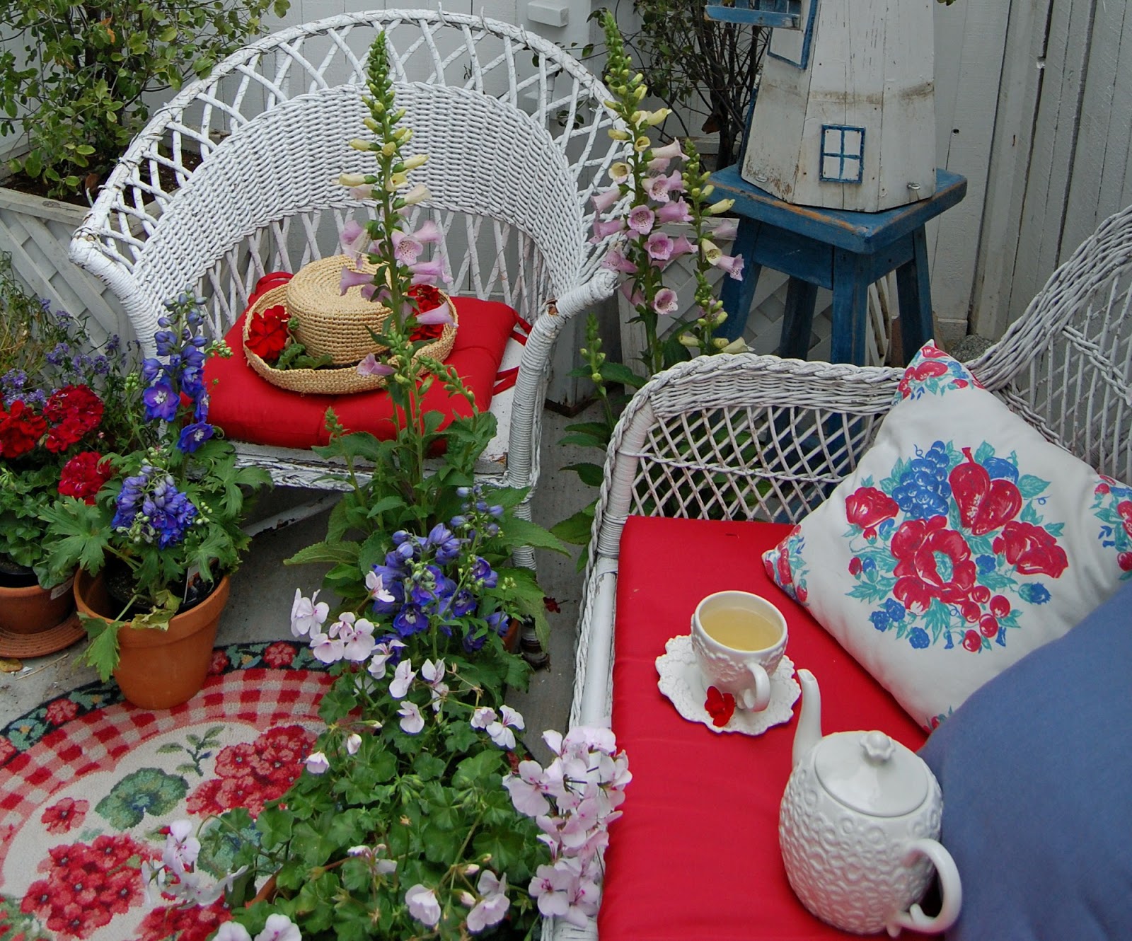 My Painted Garden Flags In My Garden