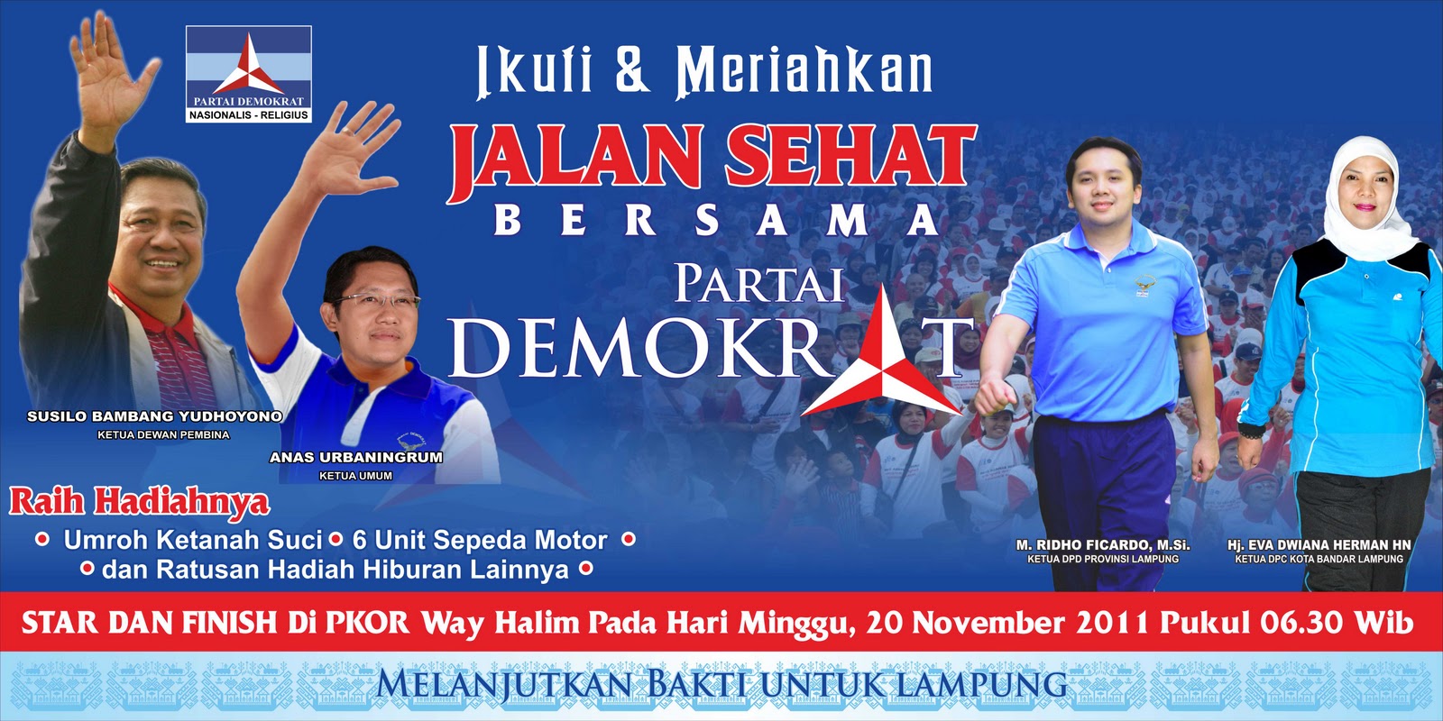 Afrora Desain: Demokrat Jalan Sehat