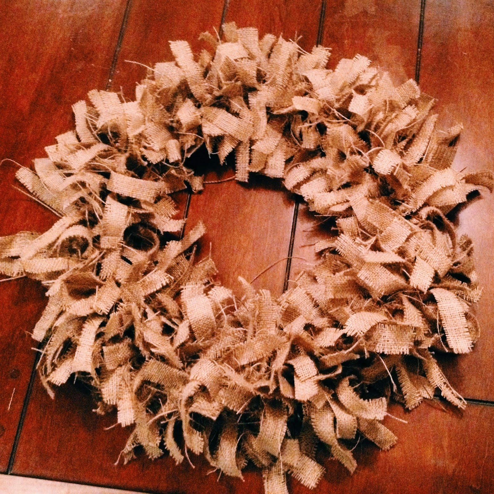 The wreath is really starting to come together and take shape, then