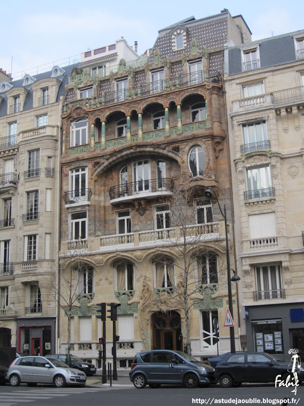 Paris - Immeuble - Jules Lavirotte  Création: 1901 avenue Rapp art nouveau