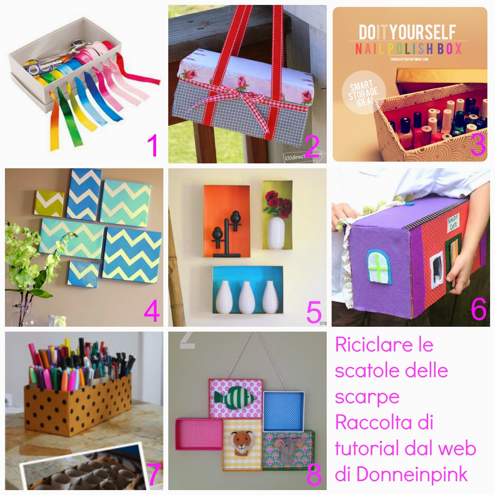 Riciclare le scatole delle scarpe riciclo scatole 14 tutorial ... Oggetti da fare in casa