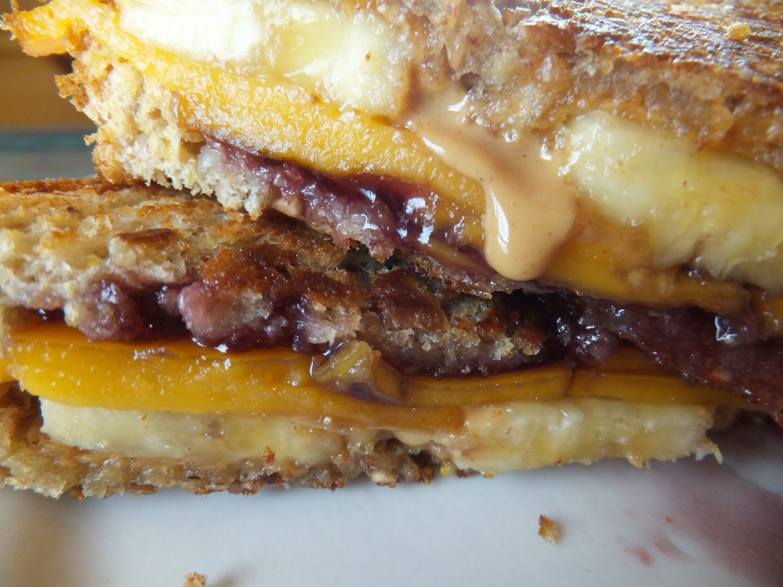 Turnips 2 Tangerines PBJ Banana Grilled Cheese Sandwich