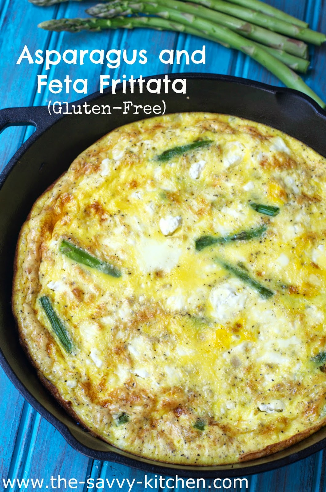 The Savvy Kitchen Asparagus and Feta Frittata (GlutenFree)