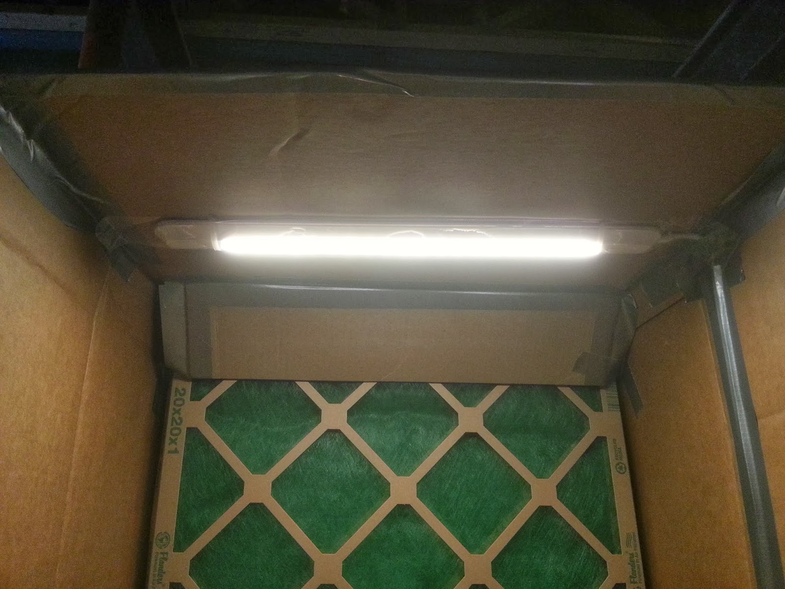 With Our Powers Combined DIY Cardboard Spray Booth