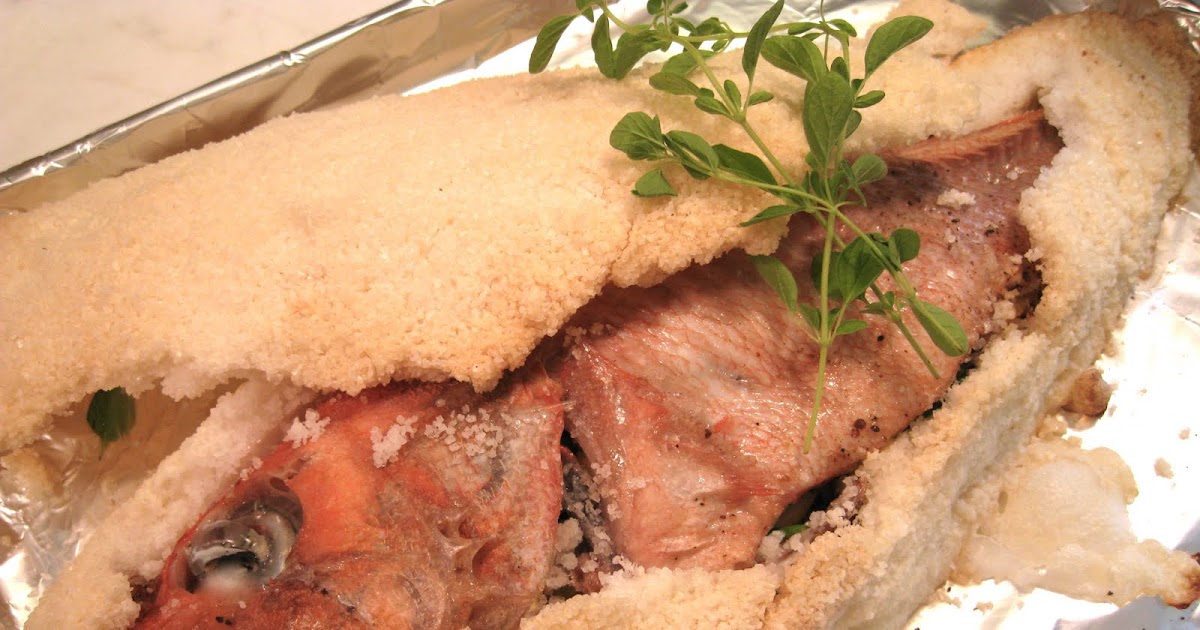 Whole Baked Rougheye Rockfish in Sea Salt