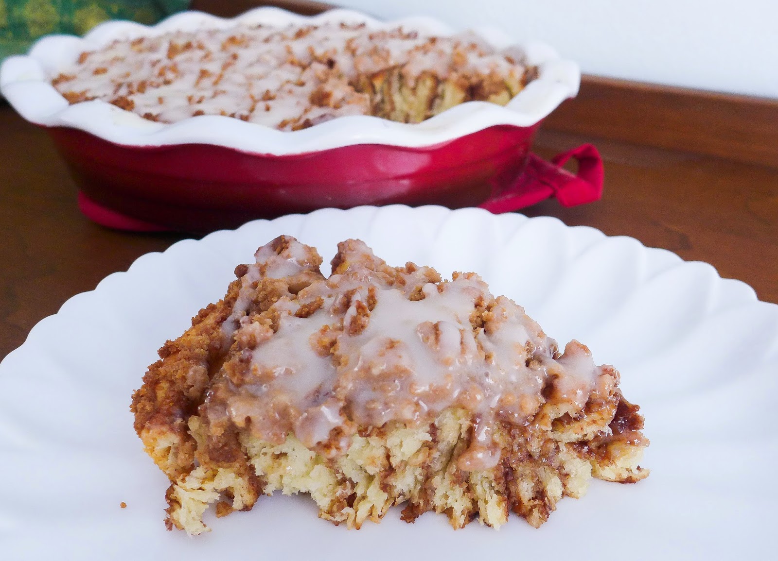 Dimples & Delights Cinnamon Crumble Breakfast Cake