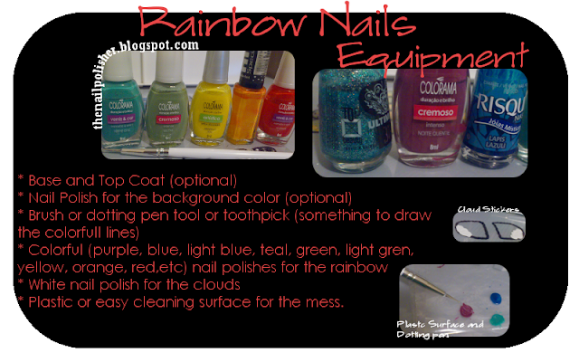 rainbow nail art tutorial