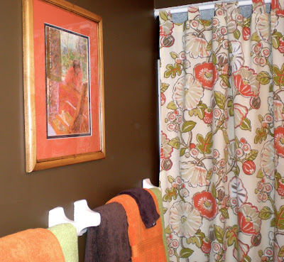 Almost No Sew Shower Curtain