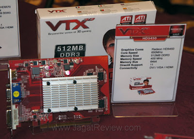 VGA Card VTX3D Radeon HD 5450 512MB 128 Bit DDR3